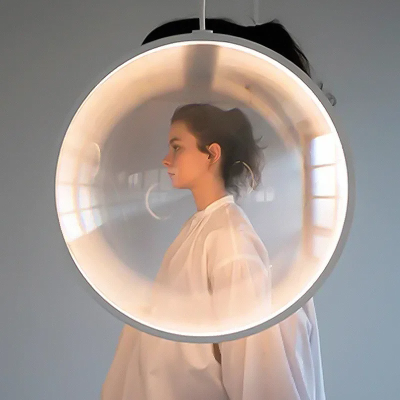 Yuji okitsu Pendel leuchte LED Runde Klarglas Leuchte Hotel Halle Wohnzimmer Lampe Restaurant Designer pandent Licht