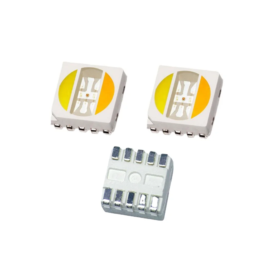 5050 RGB + CCT LED Chip 5050 RGBW WW LED licht perlen 5050 SMD Perlen Weiß + Warm Weiß + RGB 5 in 1 Chip licht-emittierende diode