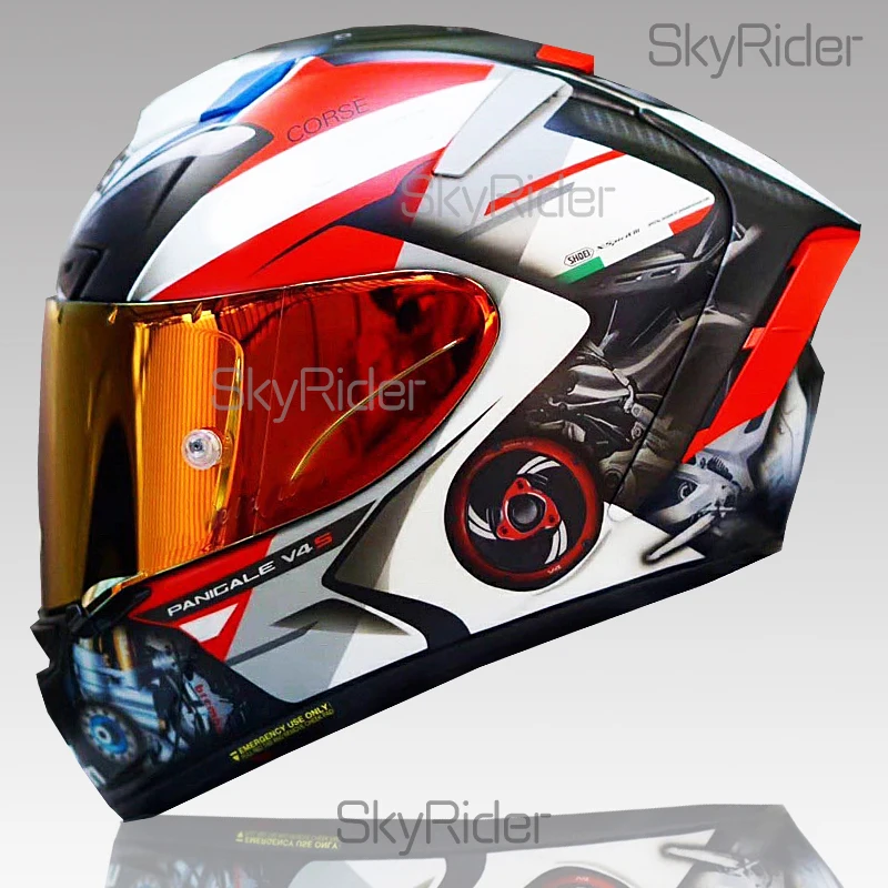 Integraler Motorradhelm X14 weiß du Reiten Motocross Racing Motorradhelm Casco De Motocicleta Image