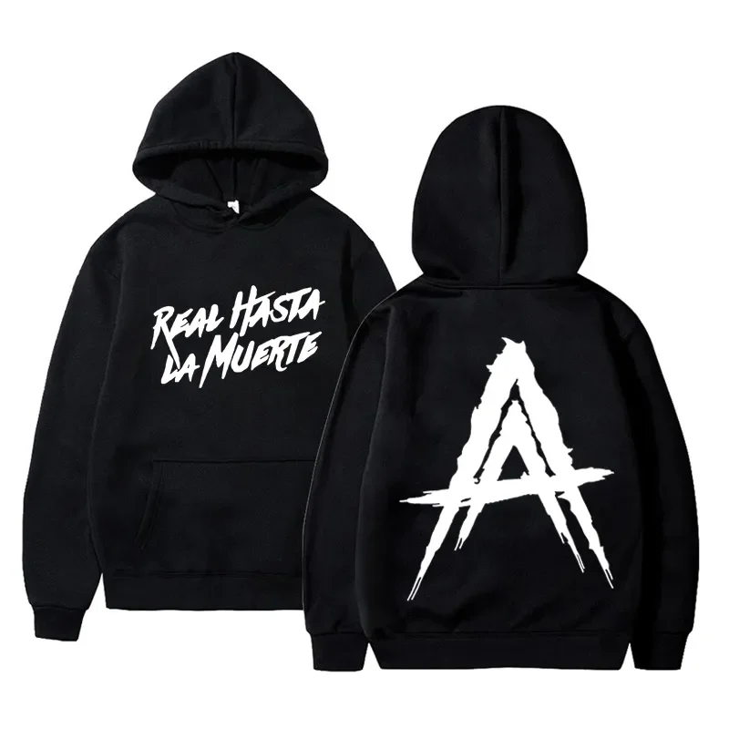 Anuel AA Album Real Hasta La Muerte Herren Hip-Hop Pullover Winterjacke Langarm Harajuku Hoodie