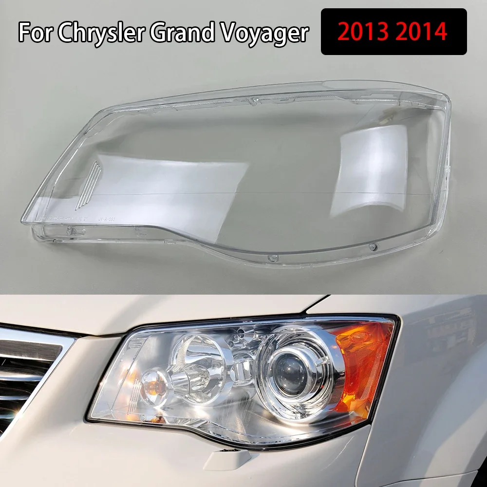Für Chrysler Grand Voyager 2013 2014 Auto Licht Kappen Front Scheinwerfer Abdeckung Glas Objektiv Shell Licht Kappen Lampenschirm Lampe Schatten