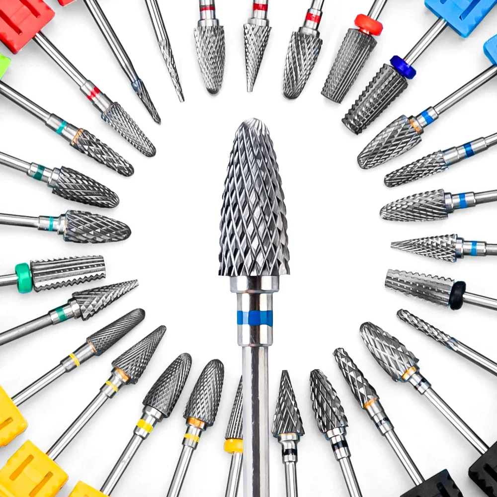 1pc Nagel Bohrer Drehen Grat Fräsen Nagel Cutter Bits Elektrische Bohrer Maschine Für Maniküre Pediküre Werkzeuge Image