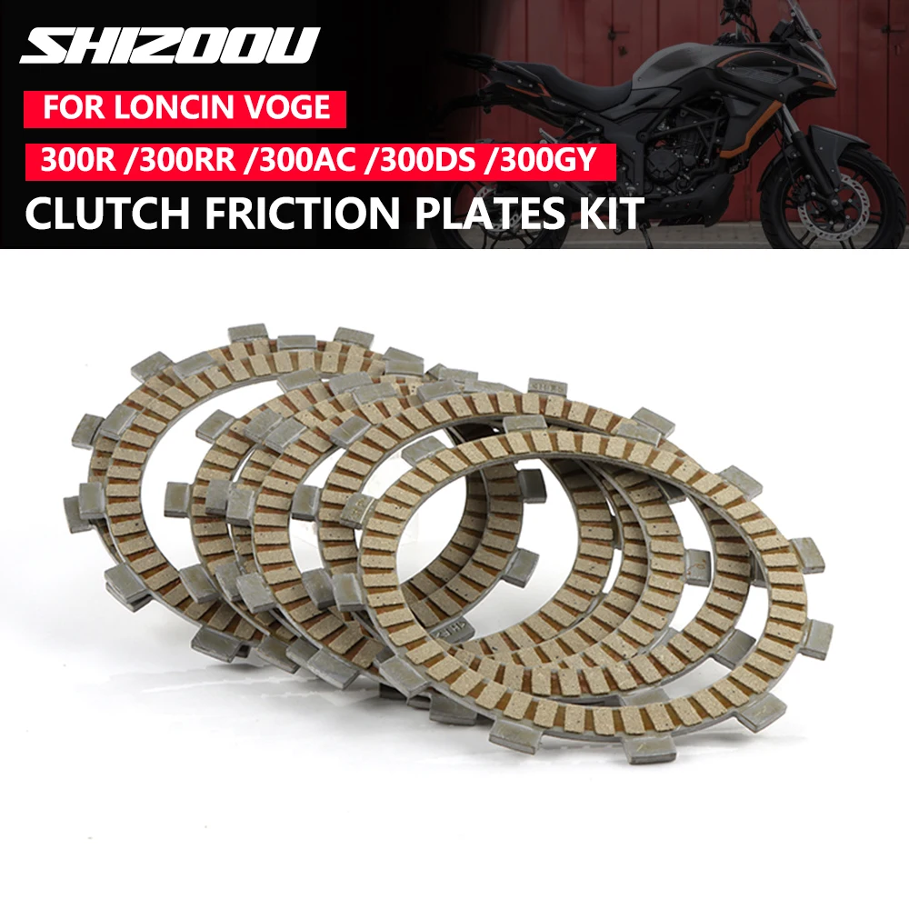 Für Loncin VOGE Valico 300R/RR/AC/GY/DS Rally 300 300AC 300DS LONCIN CR6 LX300-6A Motorrad Kupplungsreibscheiben-Set Image