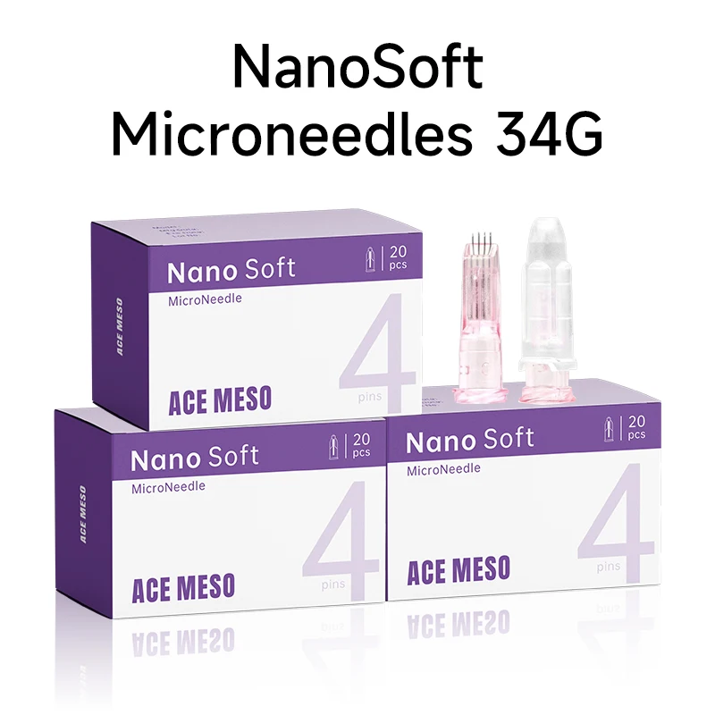 Multi-Nadel 4-polige NanoSoft-Mikronadeln, 34G 1,0/1,2/1,5, steril, einzeln verpackt, für Augen- und Halslinien verwendet Image