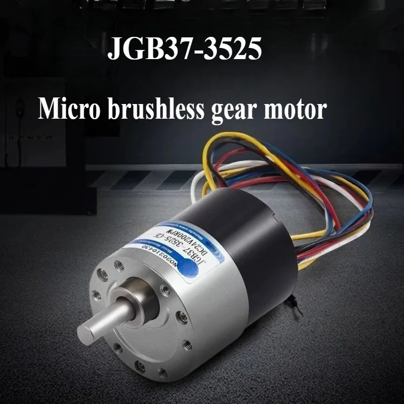 JGB37-3525 12V 24V DC Getriebemotor Bürstenloser Motor 37mm Einstellbare Geschwindigkeit Kann CW CCW BLDC Mikromotoren Image
