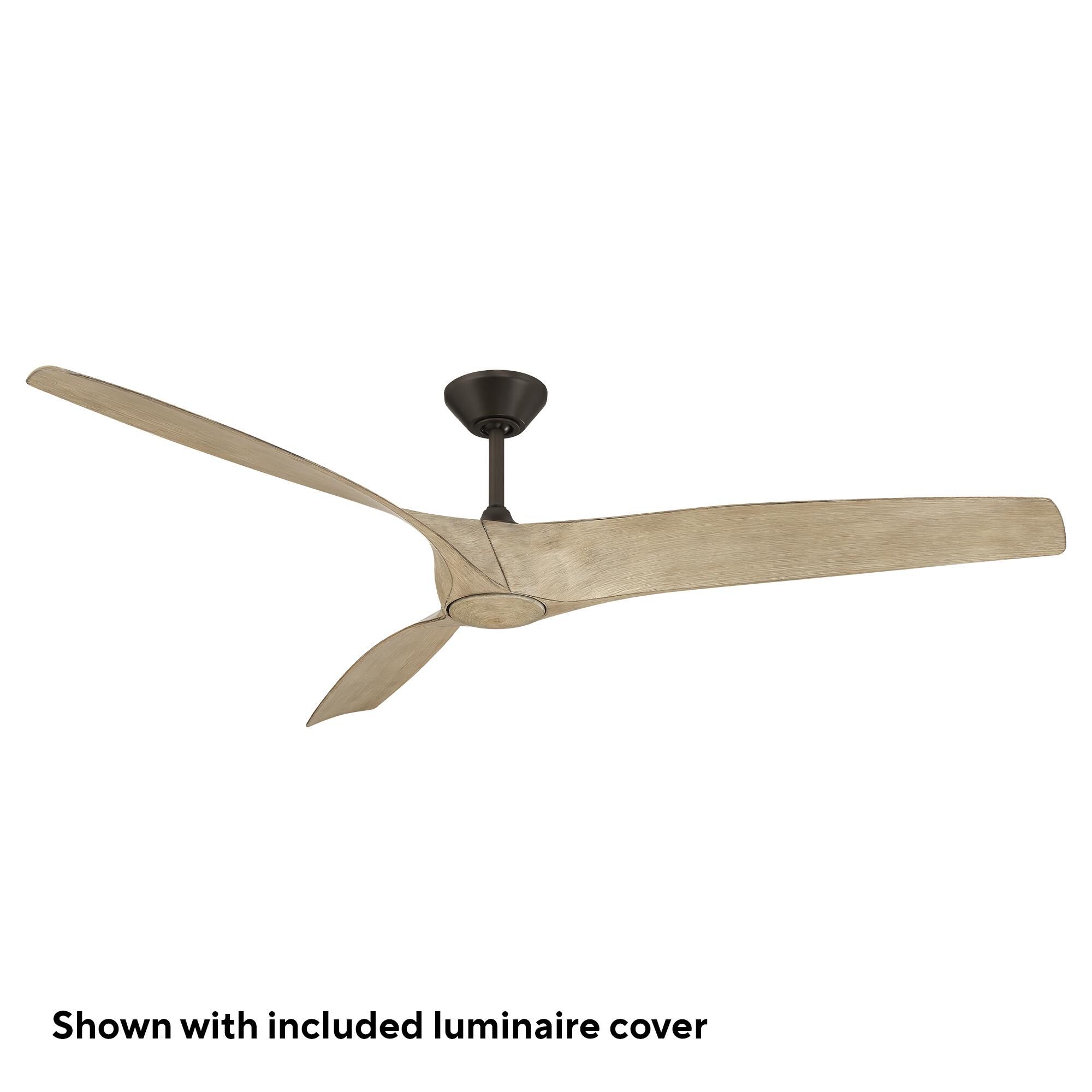 Modern Forms Zephyr 72 Inch Ceiling Fan with Light Kit - FR-W2006-72L-BZ/WO