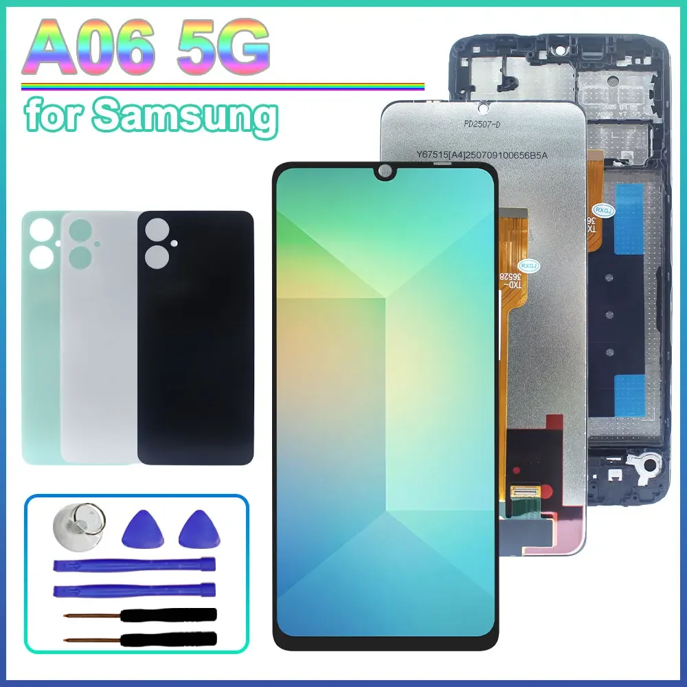 Galaxy A06 LCD Screen Replacement for Samsung Galaxy A06 5G Lcd Display Touch Screen add Frame for Samsung Galaxy A06 5G