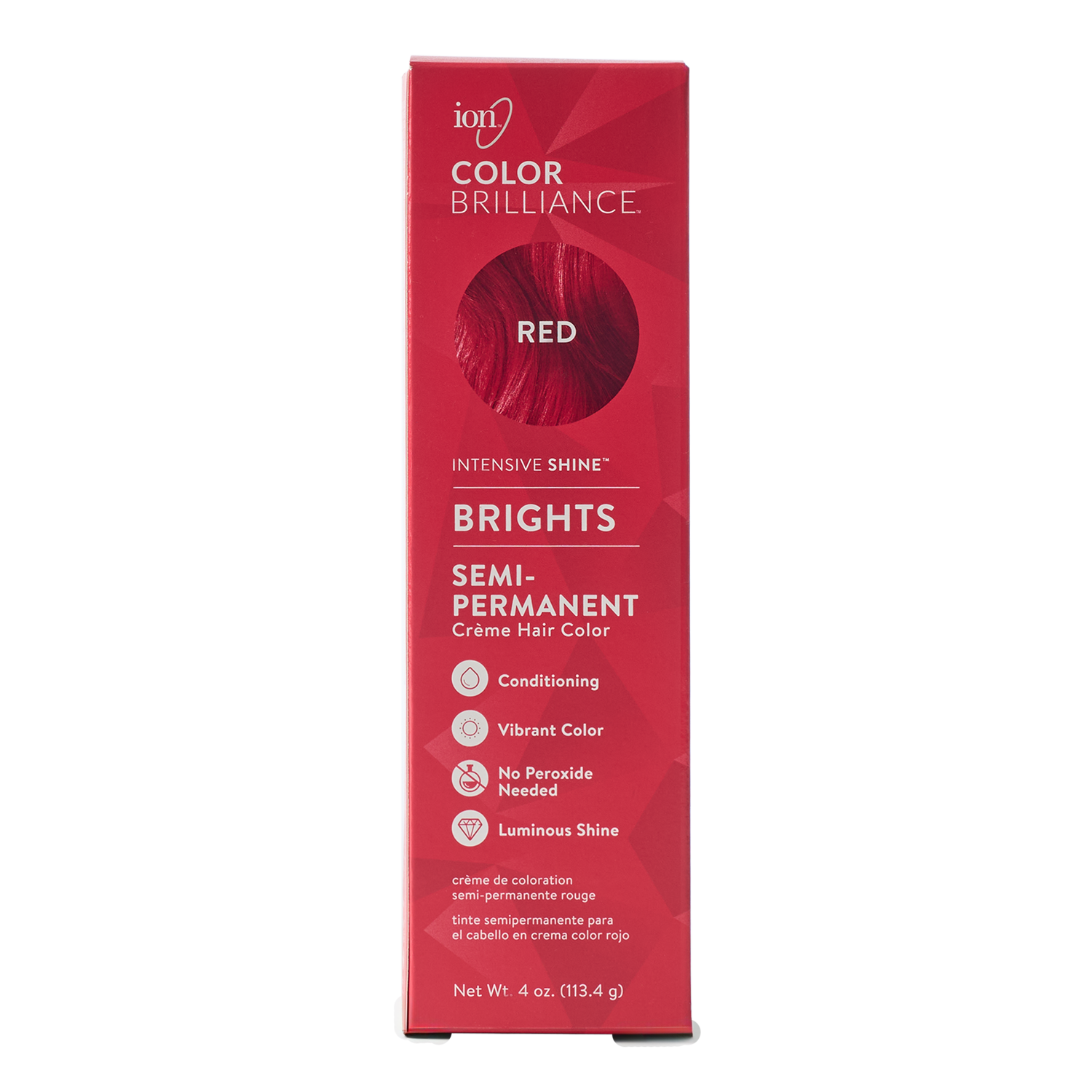 Ion Semi-Permanent Brights Hair Color Red 2.05 Oz