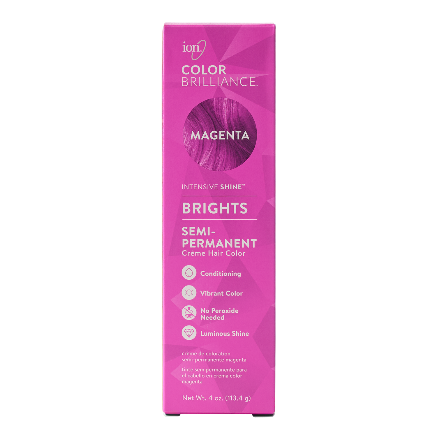 Ion Semi-Permanent Brights Hair Color Magenta 2.05 Oz
