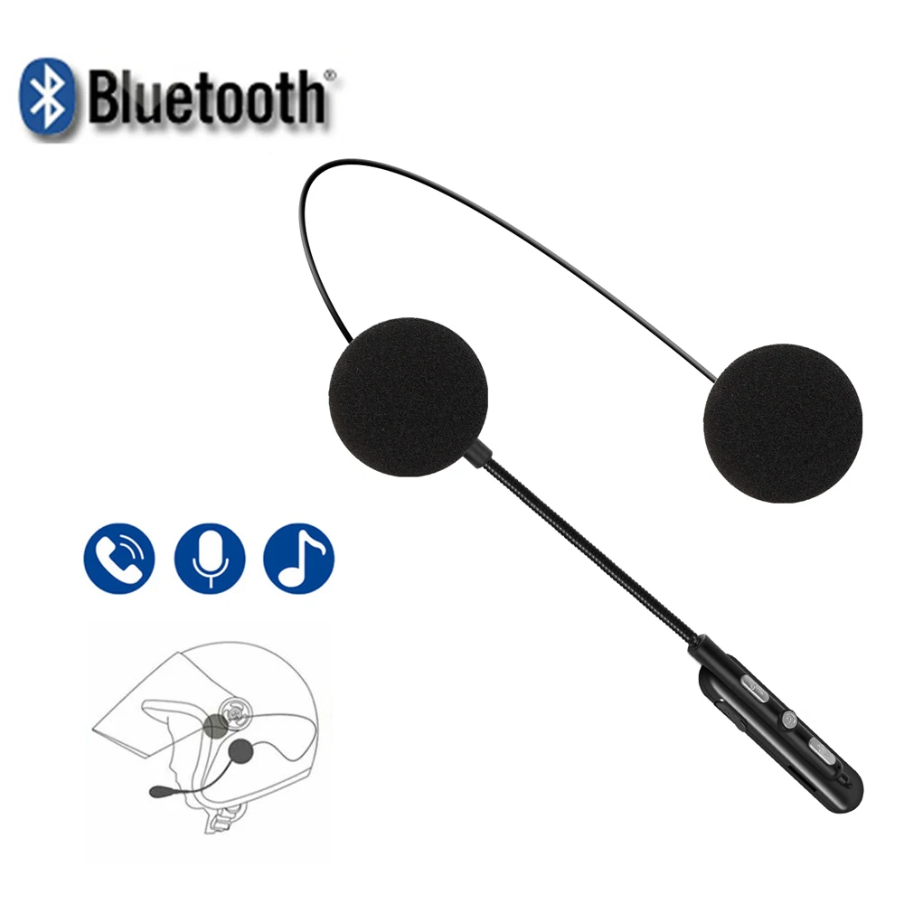 Bluetooth 5,0 Motorrad Helm Headset Wasserdichte Moto Kopfhörer Wireless Stereo Kopfhörer Lautsprecher Freisprecheinrichtung Helm Headsets Image