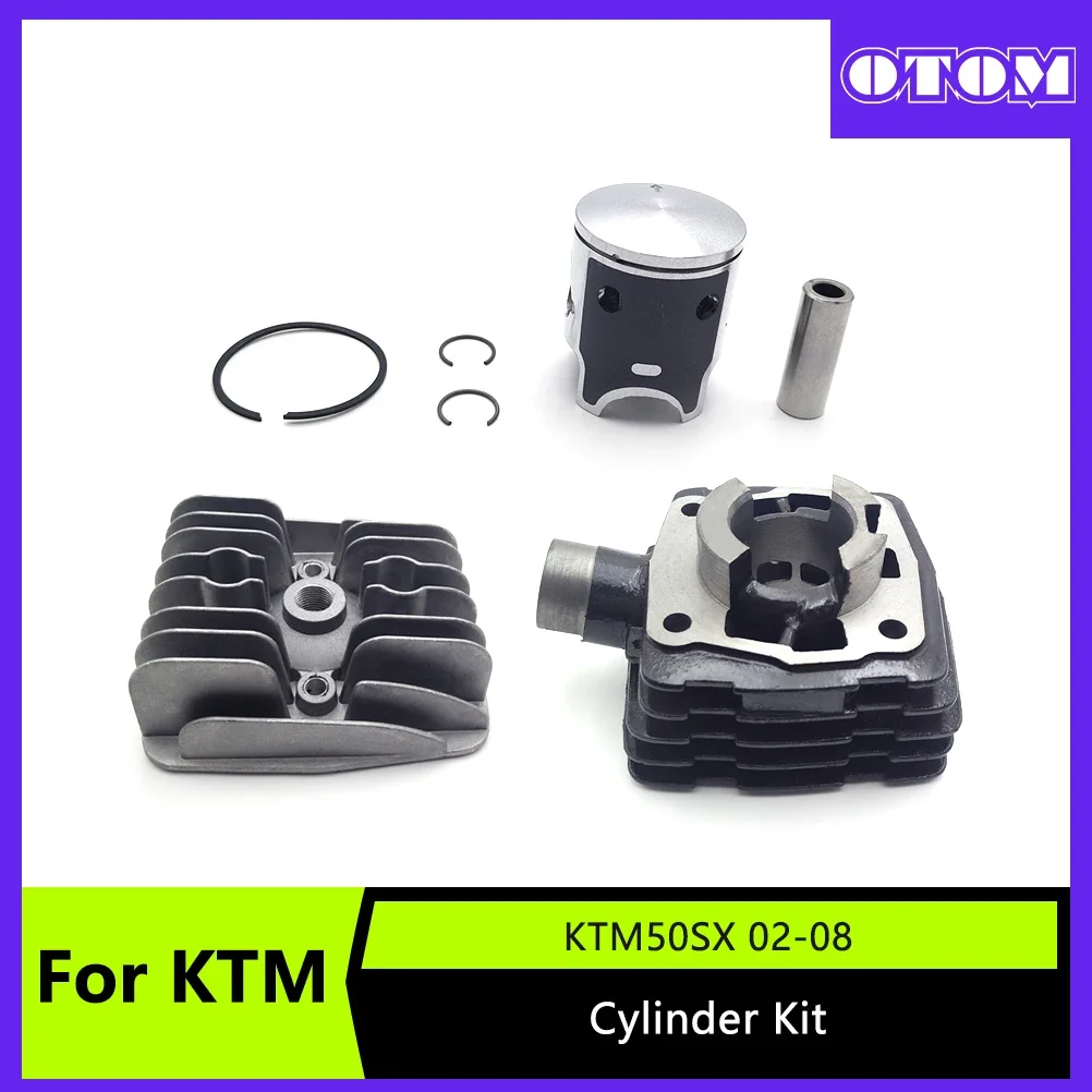 Motorrad Luft Zylinder Block Kopf Abdeckung Kolben Pin Ring Kit Für KTM SX50 2002-2008 Junior Mini Senior Zwei hub Off-road Bikes Image
