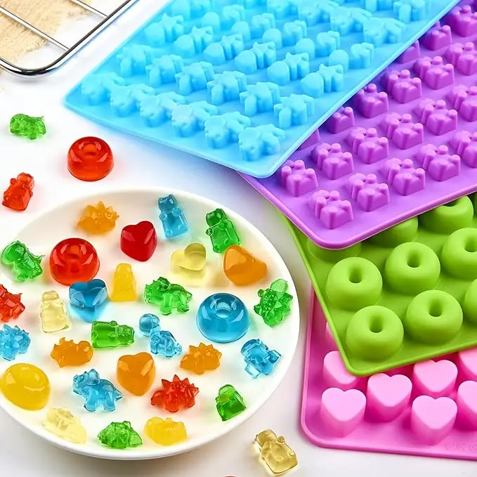 Bär Donut Liebe Schokolade Fudge Silikonform DIY Dessert Keks Kuchen Backform Kuchen Dekoration Zubehör Image