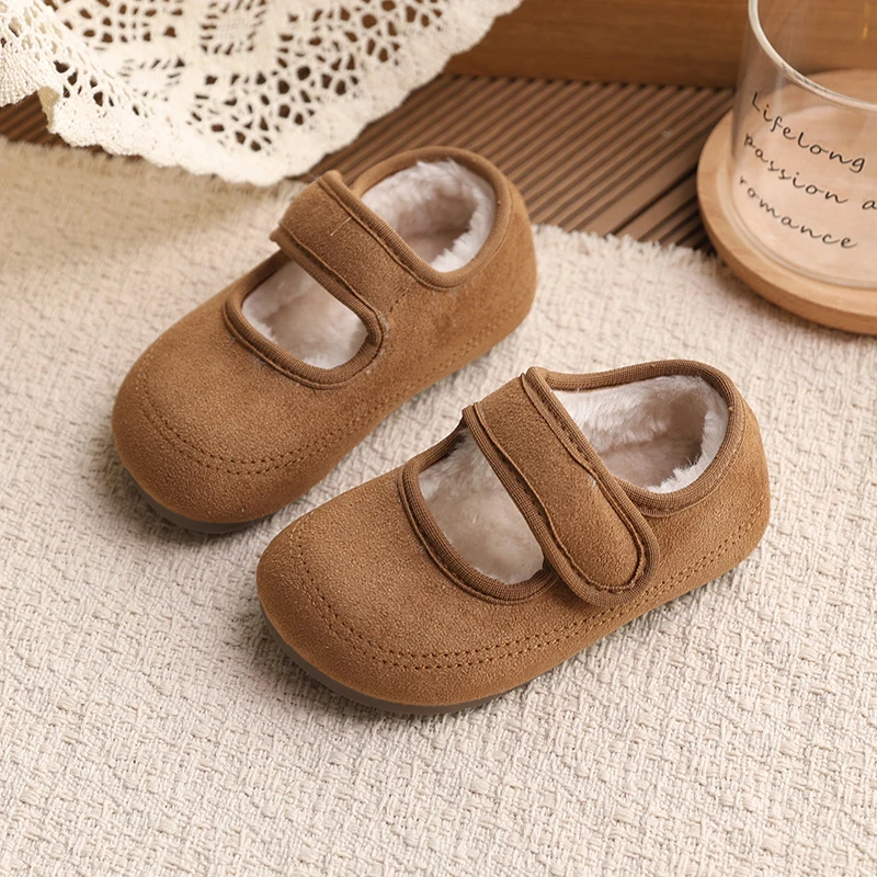 2023 Winter Neue kinder Schuhe für Mädchen Einfache Mode kinder Schuhe Einfarbig Vielseitige Casual Schuhe