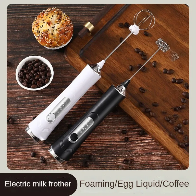 Kleiner Taillenmixer, Milchaufschäumer, Schneebesen, elektrische tragbare tragbare Milch, Kaffee, Sahne, Buttermixer, unverzichtbar für die Küche Image