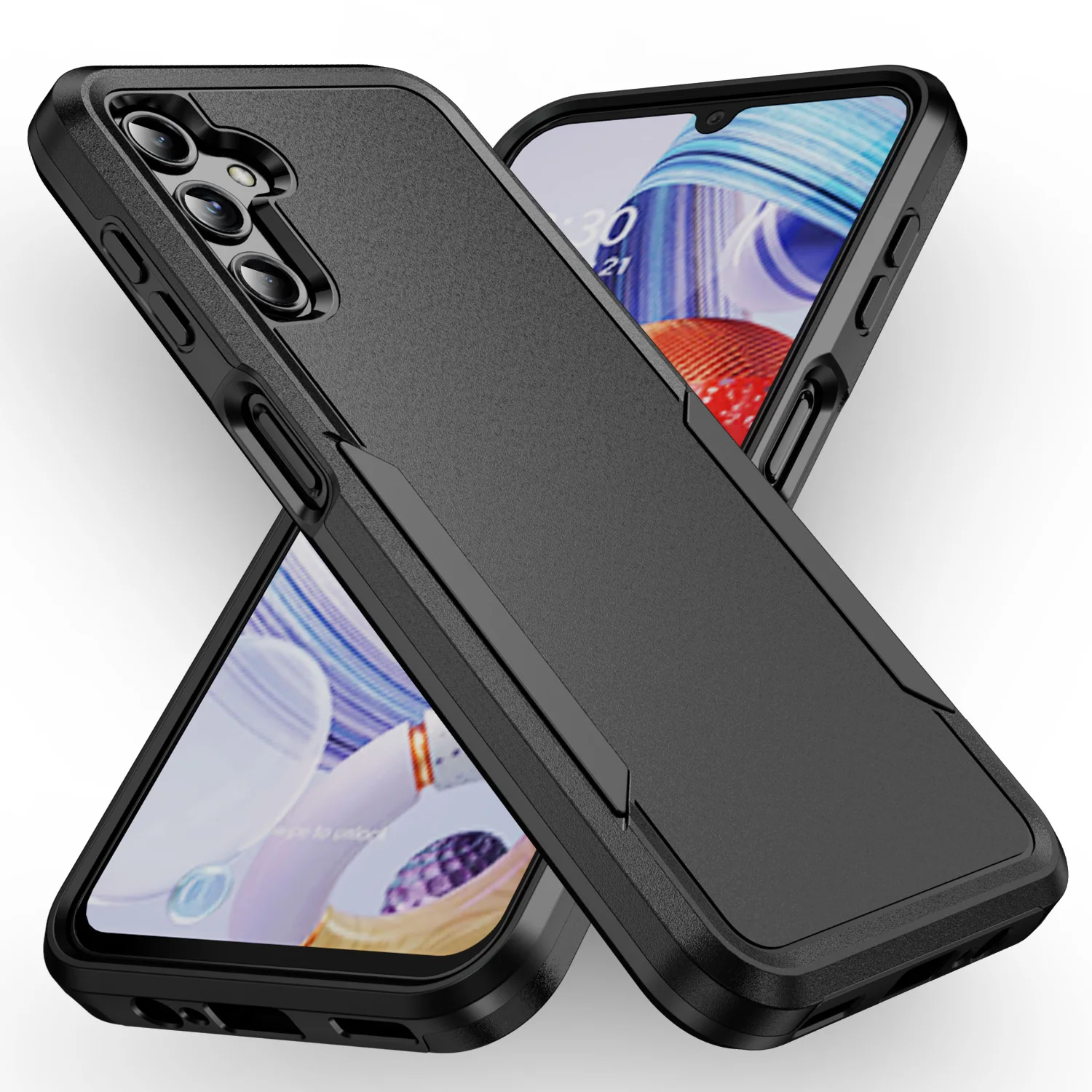 Für Samsung Galaxy S21 S20 S23FE S22 S24Ultra S10 A15 A52 A72 A53 A73 A14 A54 A13 A24 Heavy Duty Rugged Armor Stoßfeste Hülle Image