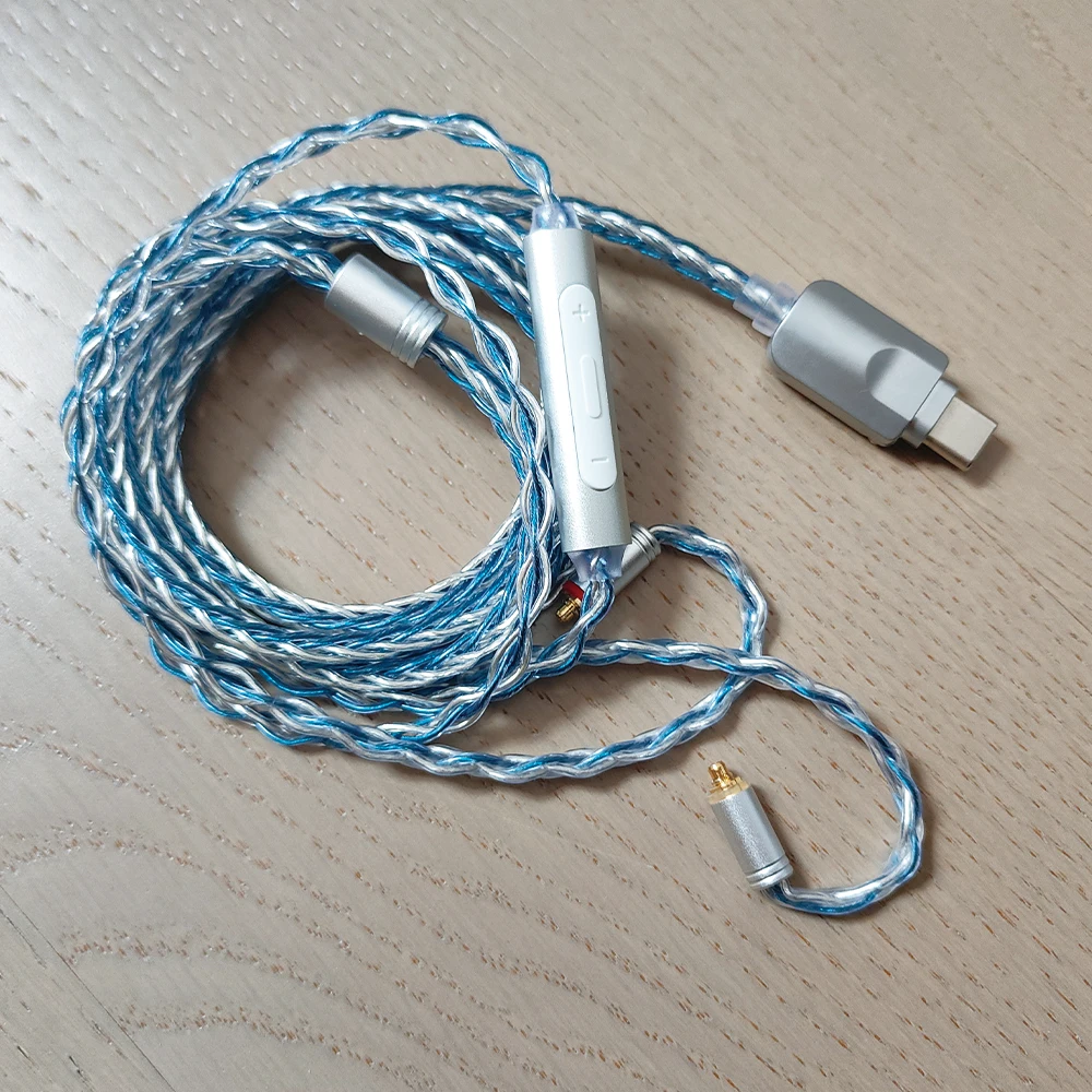 ELFINEAR DAC AMP Verstärker-Adapter-Dongle-Kabel Typ C auf MMCX, 0,78 2-polig, 0,78 2-polig lang, A2DC, QDC, AFZ, IM-Serie-Anschlüsse Image