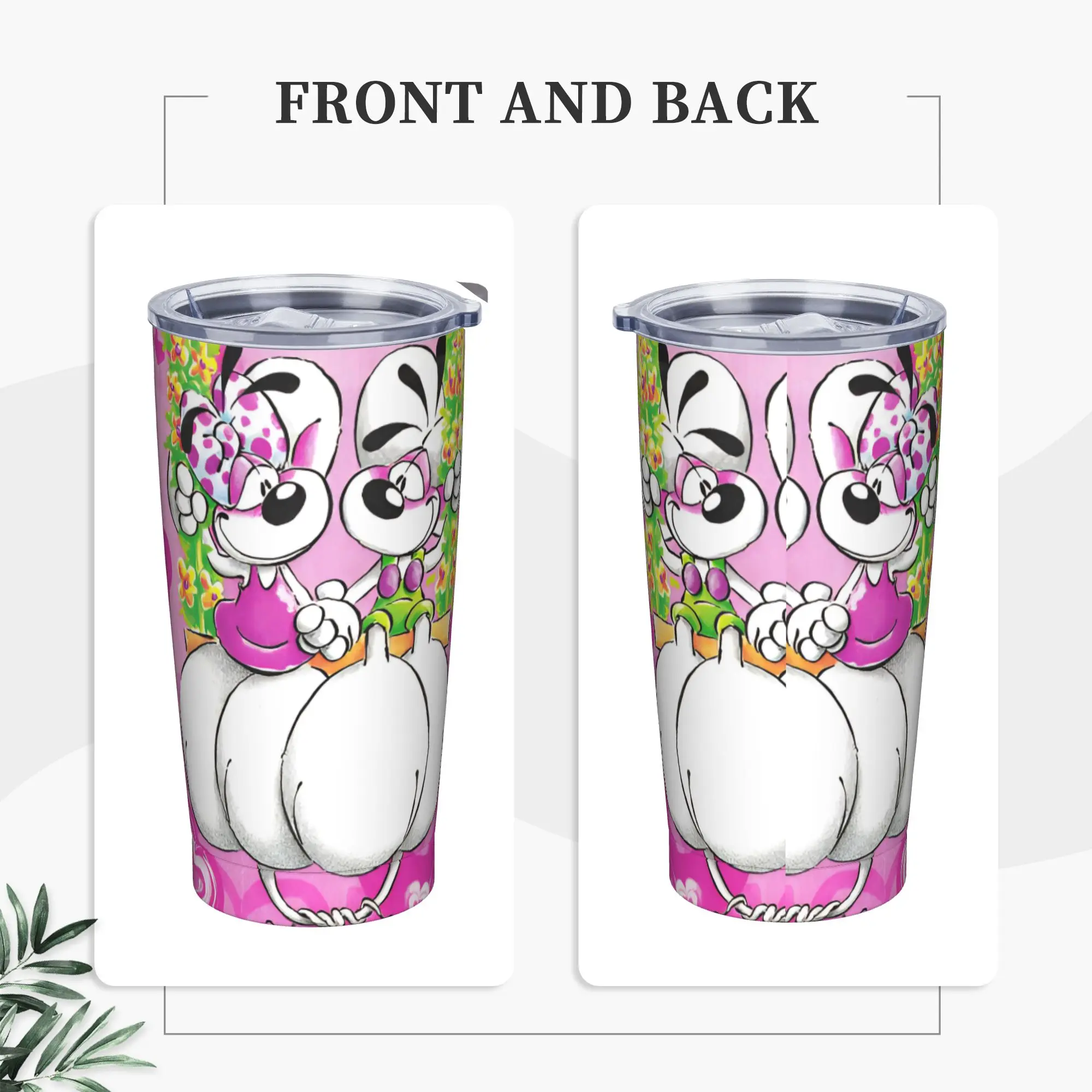 Edelstahlbecher Cartoon Diddl Diddlina Thermobecher hält Hitze kalt und heiß halten Tassen Tasse Travelist Grafik Wasserflasche Image