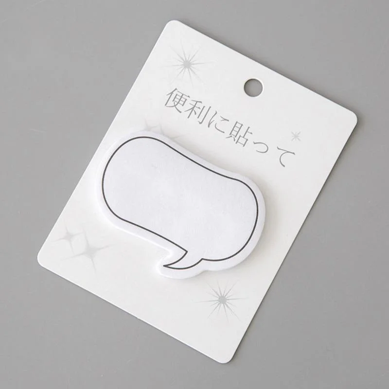 4-teilige Dialog-Haftnotizen, kreative Notizblöcke, Schreibwaren Image