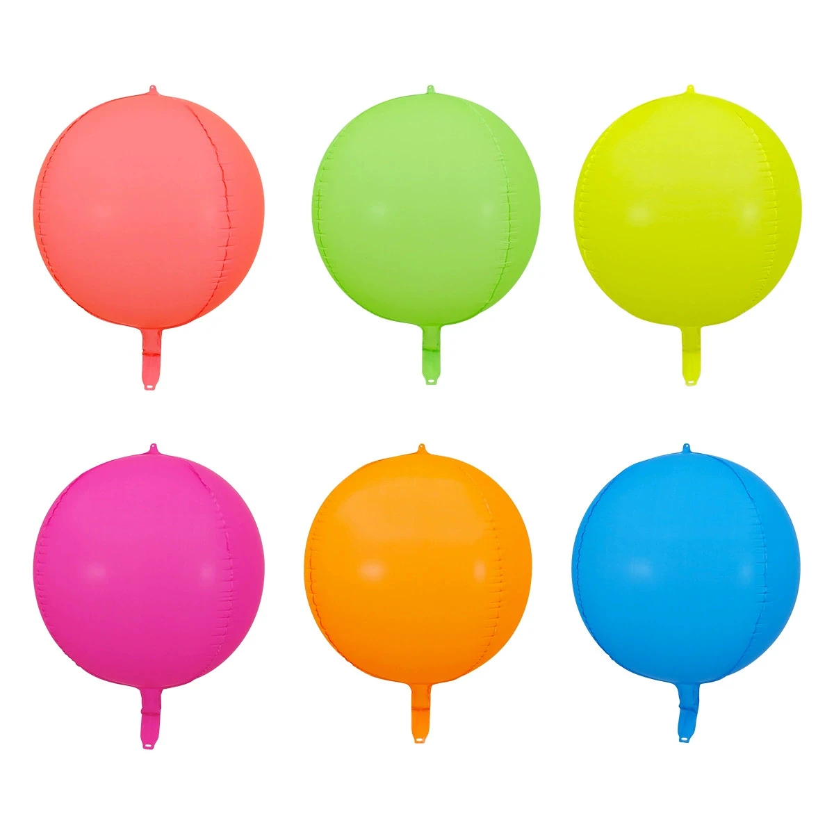 Neon fluoreszierende 4D-Rundballons für Geburtstagsfeiern, beleuchtete Partys im Freien, Neonlichter und Partydekorationen Image