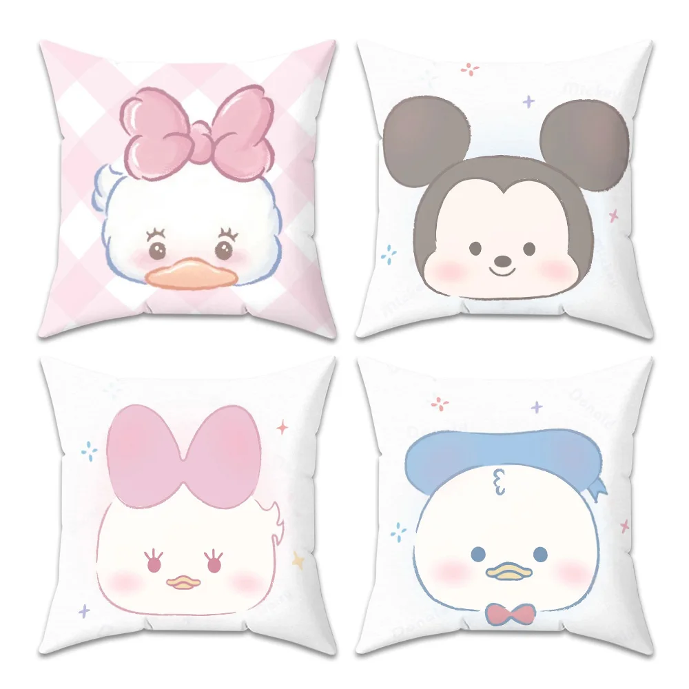Dekokissenbezüge, dekorativer Sofakissenbezug, 45 x 45 cm, Kissenbezug, Disney Heim- und Dekoration, Couchkissen für Schlafzimmerkissen Image