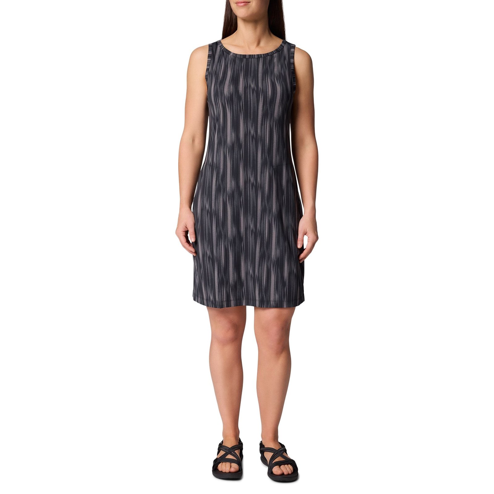 Columbia Women's Chill River Printed Dress (Size XXL) Black Shimmer, Elastine,Polyester