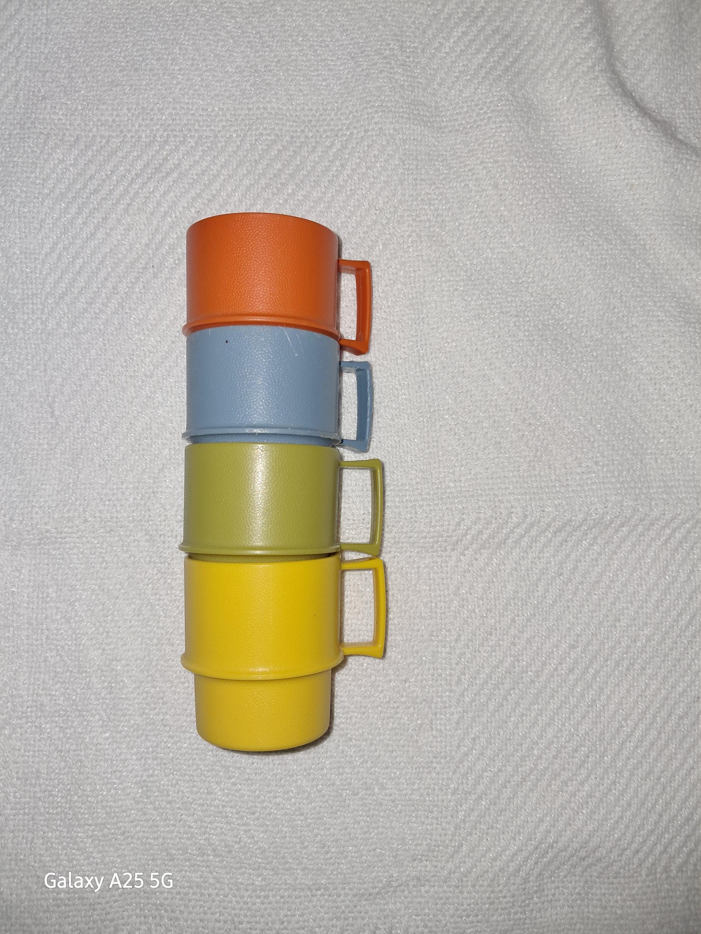 Vintage Mini Tupperware Becher (4er Set)