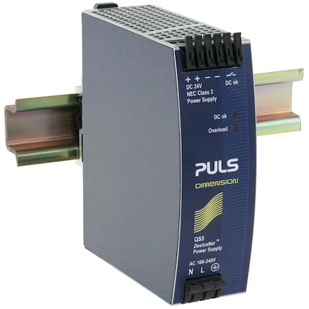 PULS QS5.DNET Devicenet Power Supply, 24V, 3.8A, Nec Class 2