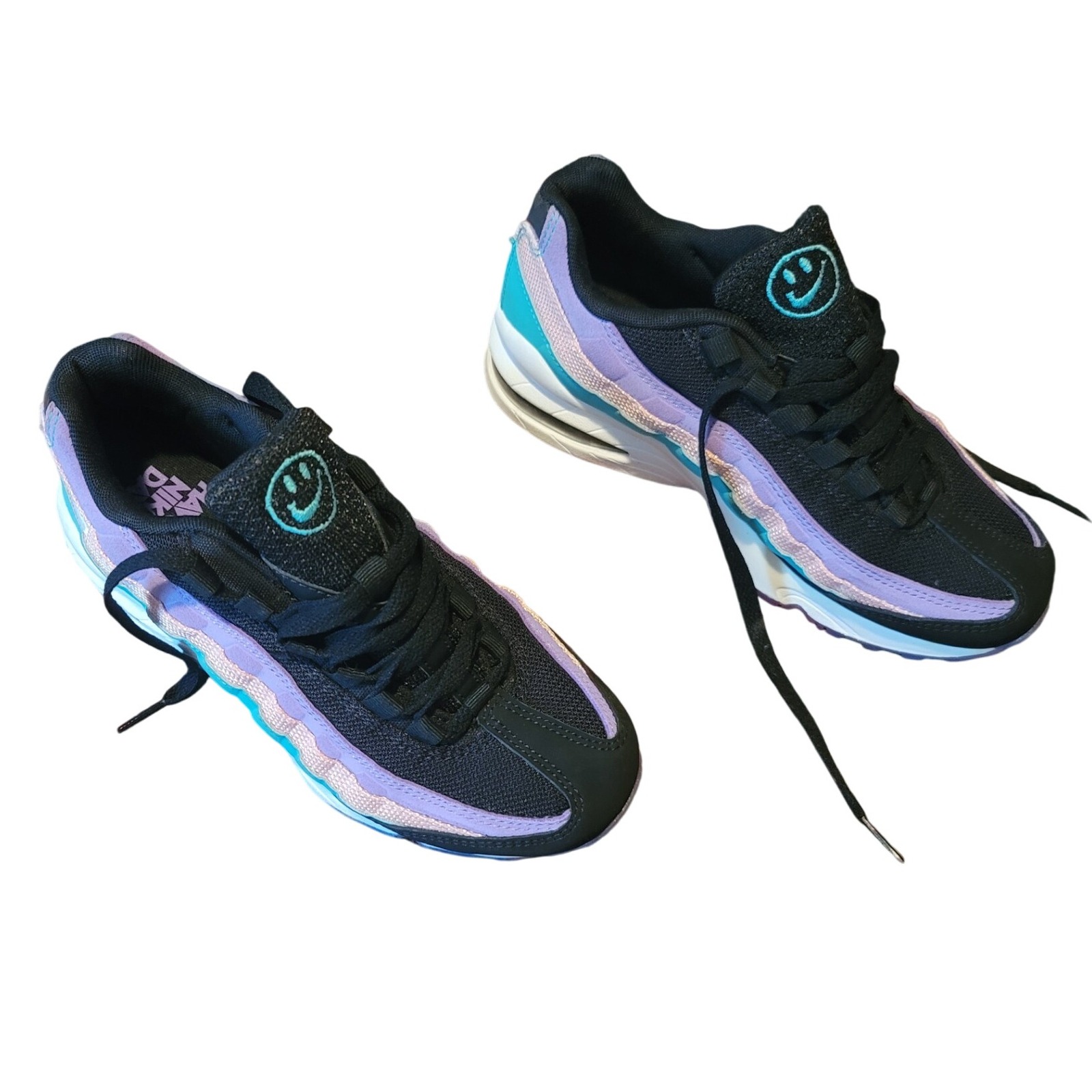 Nike Shoes | Like New- Nike Air Max 95, Have A Nike Day Size 5y, Women's 6.5, Men's 5 | Color: Black/Purple/Red/Tan | Size: 6.5