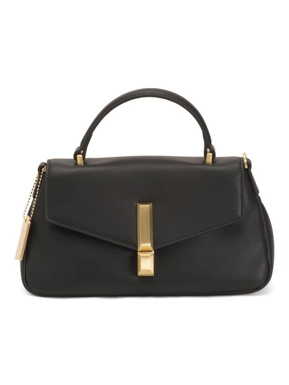 Leather Top Handle Aurora Bag, Leather - Black - Tj Maxx Top Handle Bags