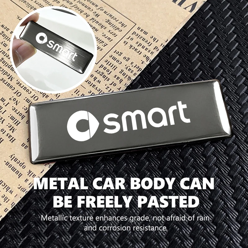 Adesivi per Auto Smart, Accessori, Emblema in Lega di Alluminio, Decorazione per Carrozzeria, City Cabrio City-Coupe 453 451 452 450 454