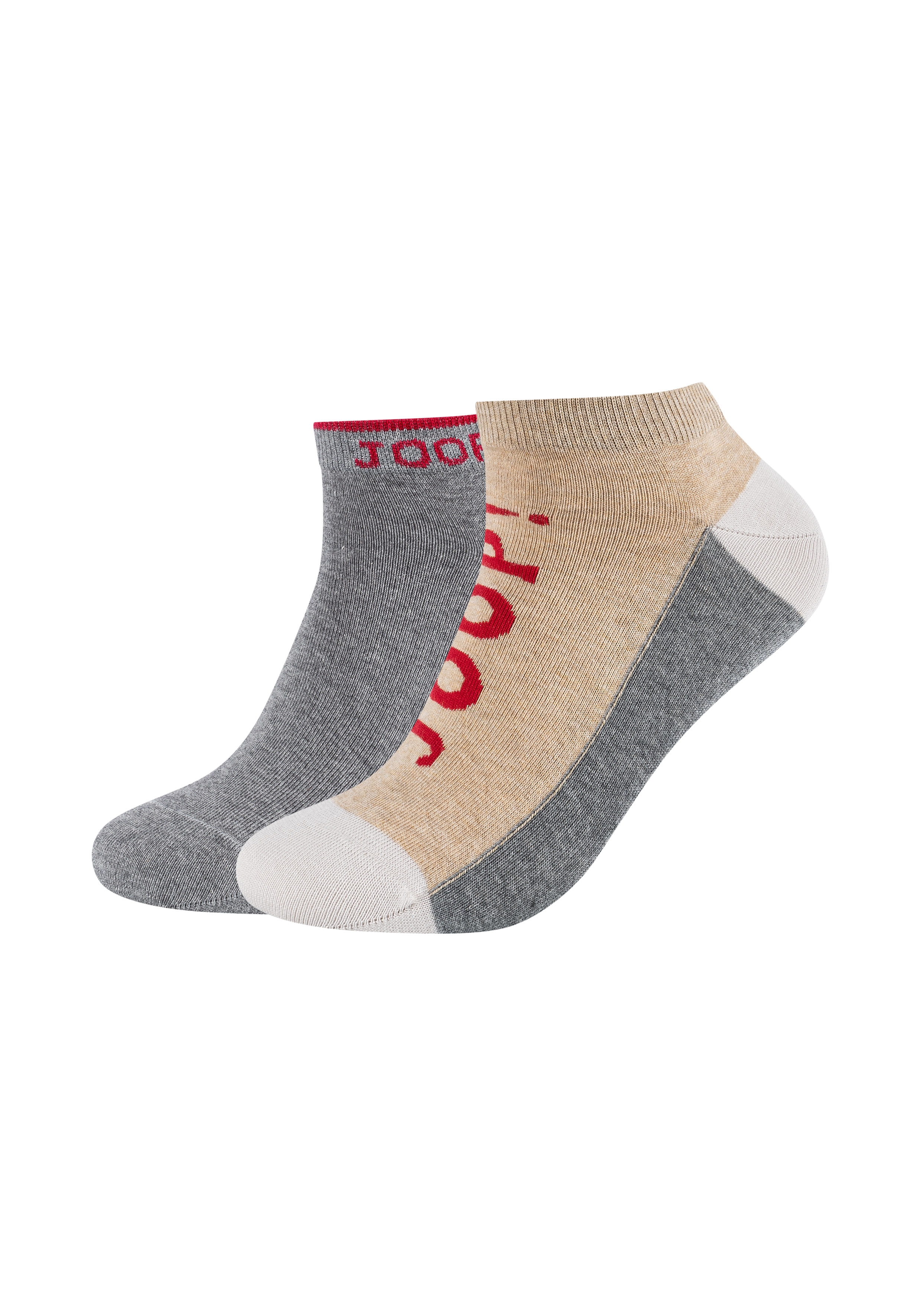 Sneakersocken JOOP, Herren, Gr. 39-42, frosty grau, Obermaterial: 68% Baumwolle, 30% Polyamid, 2% Elasthan, Socken Sneakersocken Image