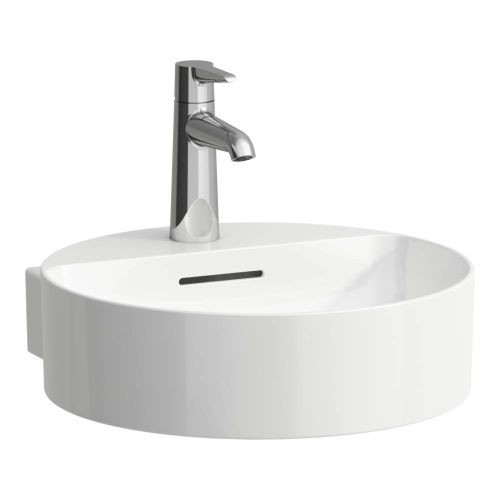 Laufen Val Handwaschbecken 81128.1, 1 Hahnloch ohne Überlauf H811281A001111 Image
