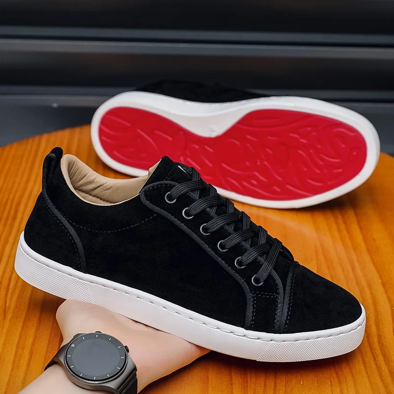 Luxus Wildleder Schuhe Mann Europäische Station männer Turnschuhe Skateboard Schuhe Vielseitig Trendy Paar Casual Mode Freizeit Schuhe