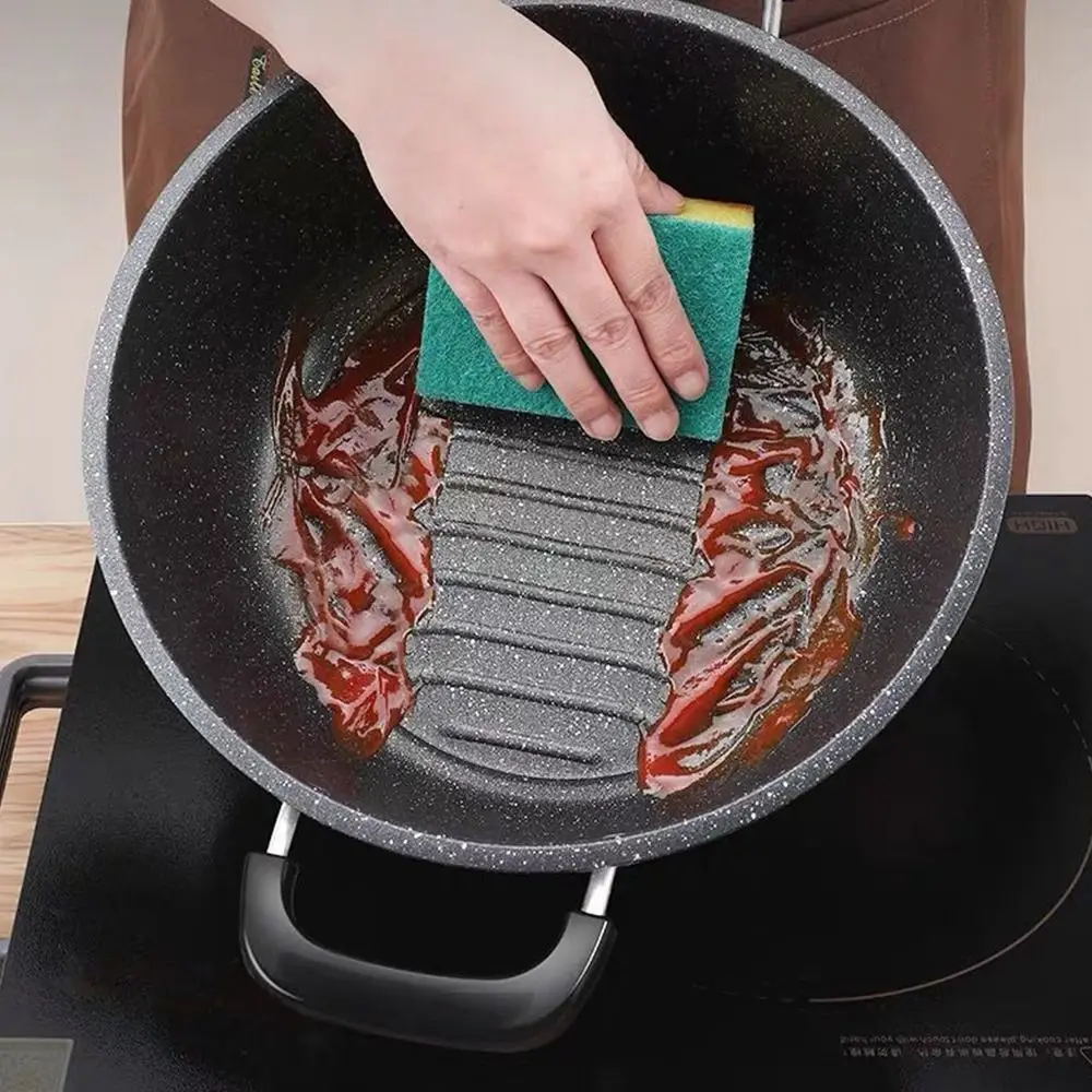 Universal Maifan Stein Suppe Topf Zwei Ohren mit Deckel Küche Kochen Nicht-stick Haushalt Kochgeschirr Gas Induktion Herd Image