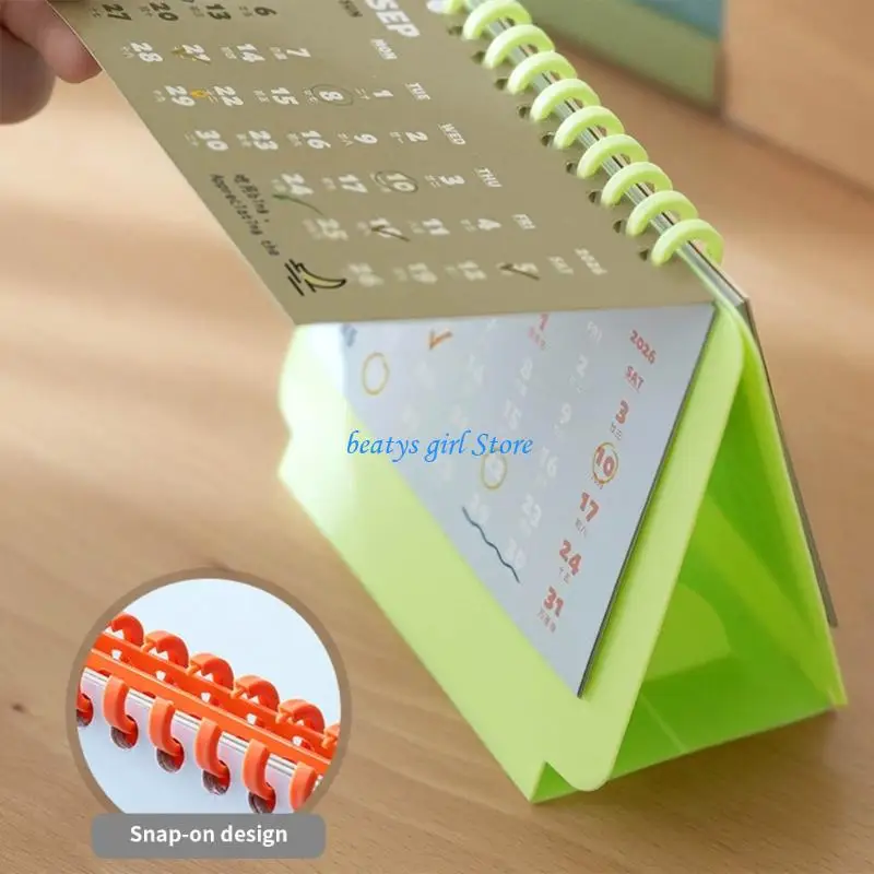 C7AB 2026 Schreibtischkalender Schreibblock Tragbarer Monatskalender Tagesplaner Image