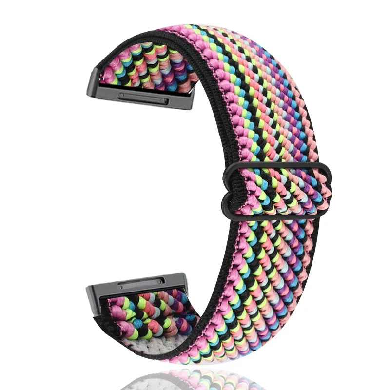 Nylonarmband für Fitbit Versa 3, verstellbare elastische Smartwatch-Armbänder, Armband für Fitbit Charge 5/Versa 3 Image