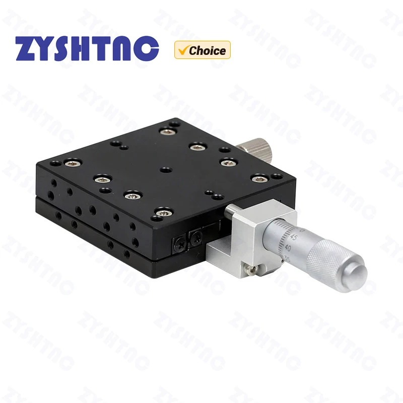 X-Achsen-Plattform mit optischer Verschiebung, Plattform mit hoher Feinabstimmung, Knopf, Mikrometer, Kreuzführungsstufe, LX40/60, LGX40/60, 40 x 40 mm, 60 x 60 m Image