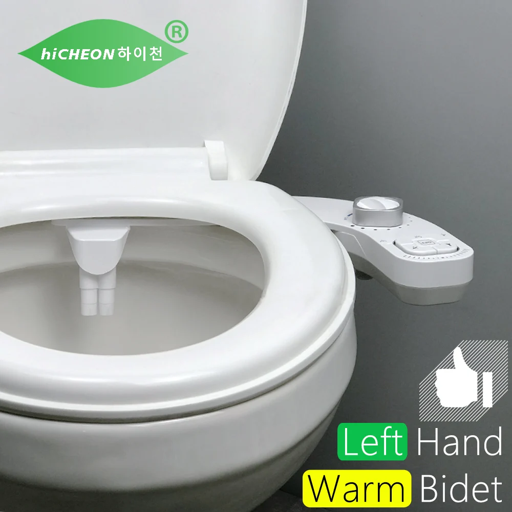 Bidet Warmwasser Bidet Heiß Kalt Linke Seite Hand Bidet Aufsatz Für Wc Bidet Wc-sitz Dual Düse Selbst Reinigung