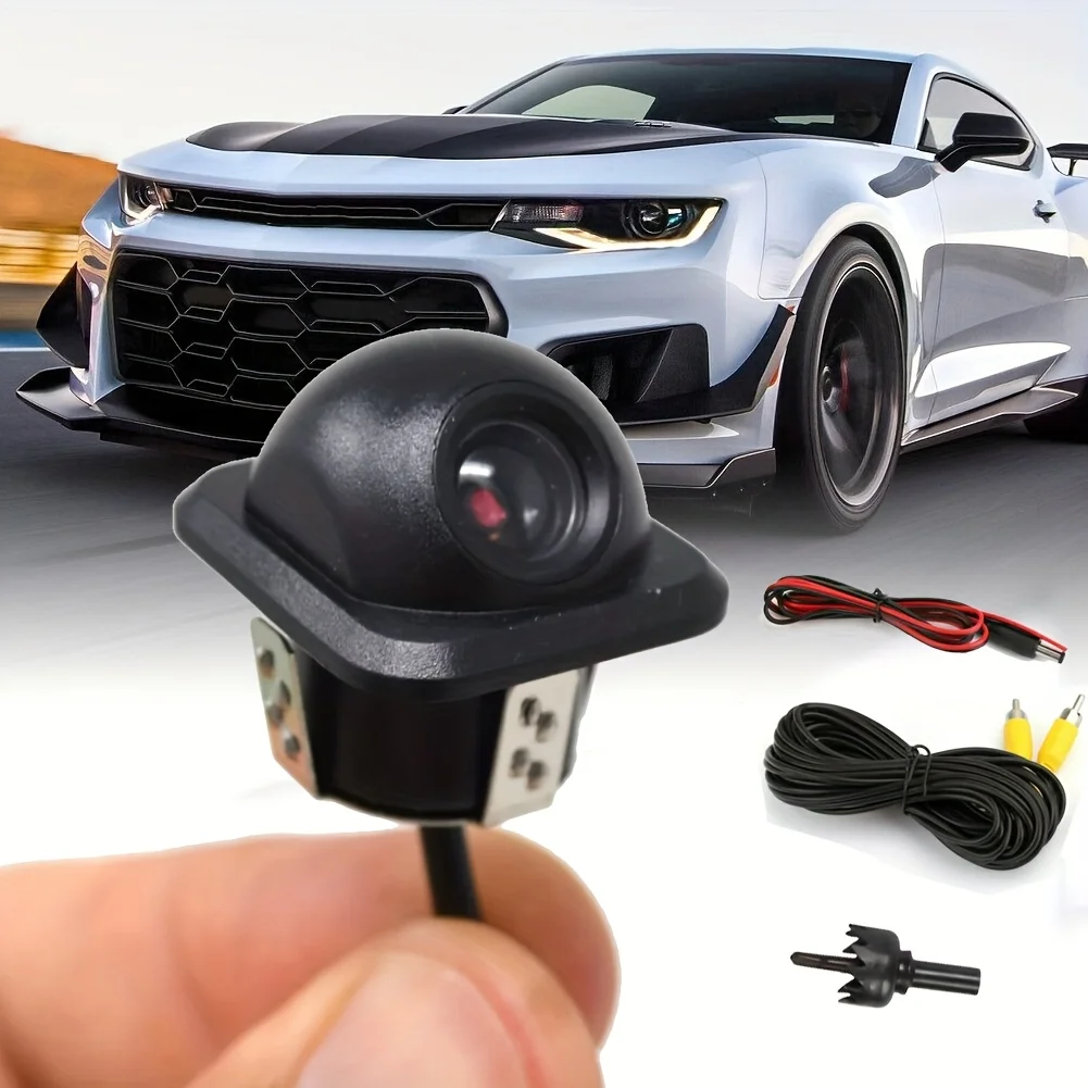 Verbessern Sie die Sicherheit mit Weitwinkel-Rückfahrkamera, Rückfahrkamera für Tonabnehmer, Autos, SUVs und alle Fahrzeuge – einfache Installation Image