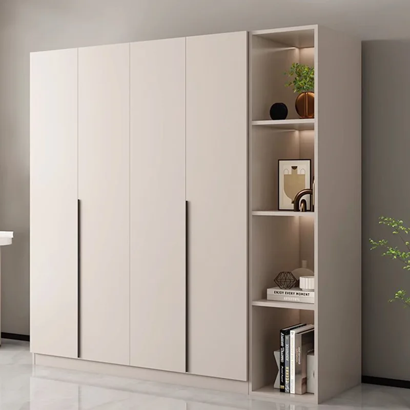 Grenzüberschreitender Großhandel: Einfacher Kleiderschrank für Schlafzimmer, kleiner Apartment-Kleiderschrank für Erwachsene und Kinder, Aufbewahrungsschrank für Mietwohnungen, großer Kleiderschrank