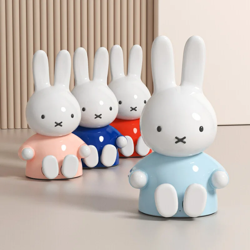Kawaii Miffy Rabbit Fun Bluetooth-Lautsprecher, Mini-Desktop, kabellos, niedliches Cartoon-tragbares kleines Audiogerät Image