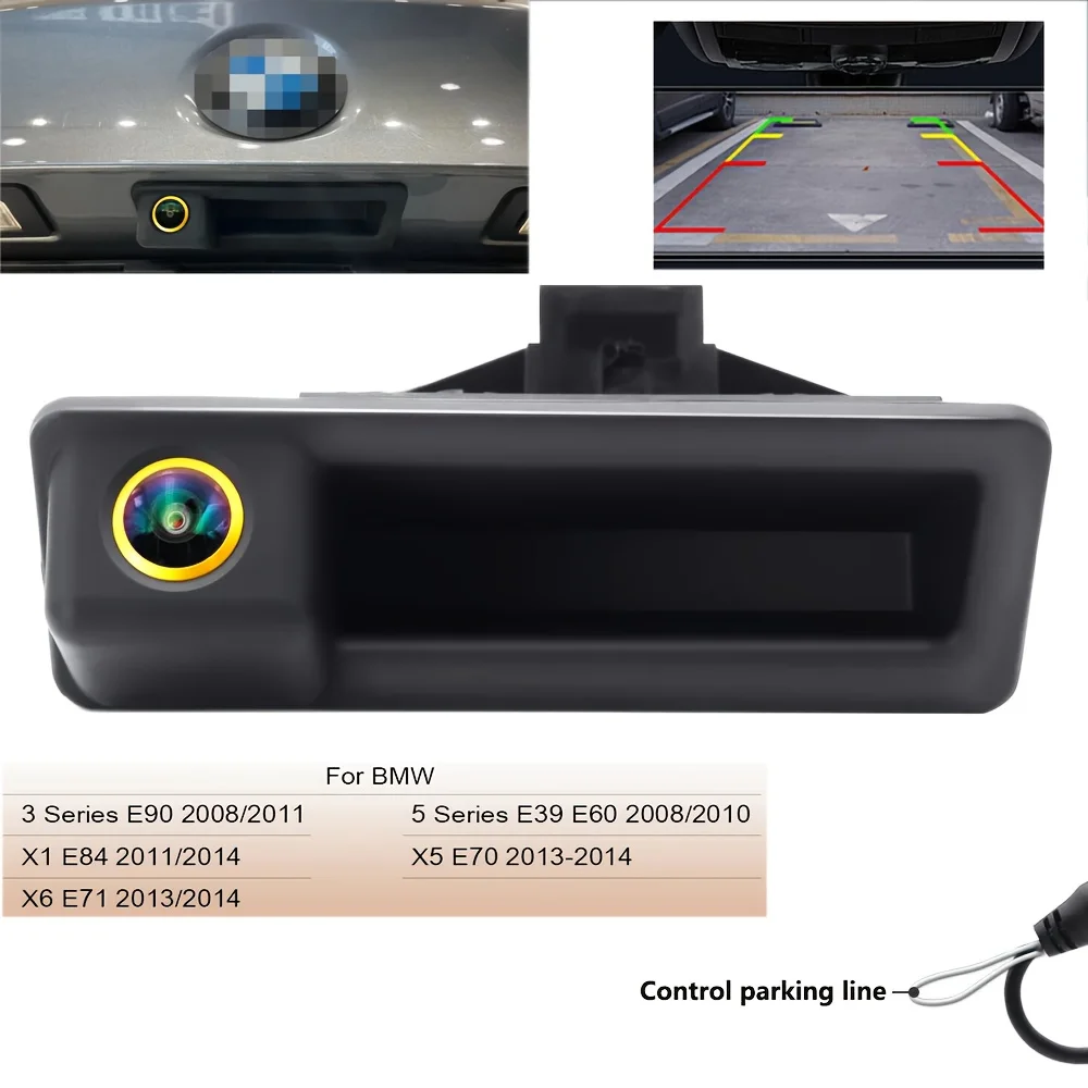 Auto-Rückfahrkamera mit Kofferraumgriff für BMW 3er 5er X5 X6 E60 E70 E82 E90 Nachtsicht Weitwinkel-Rückansicht-Backup-Kamera Image