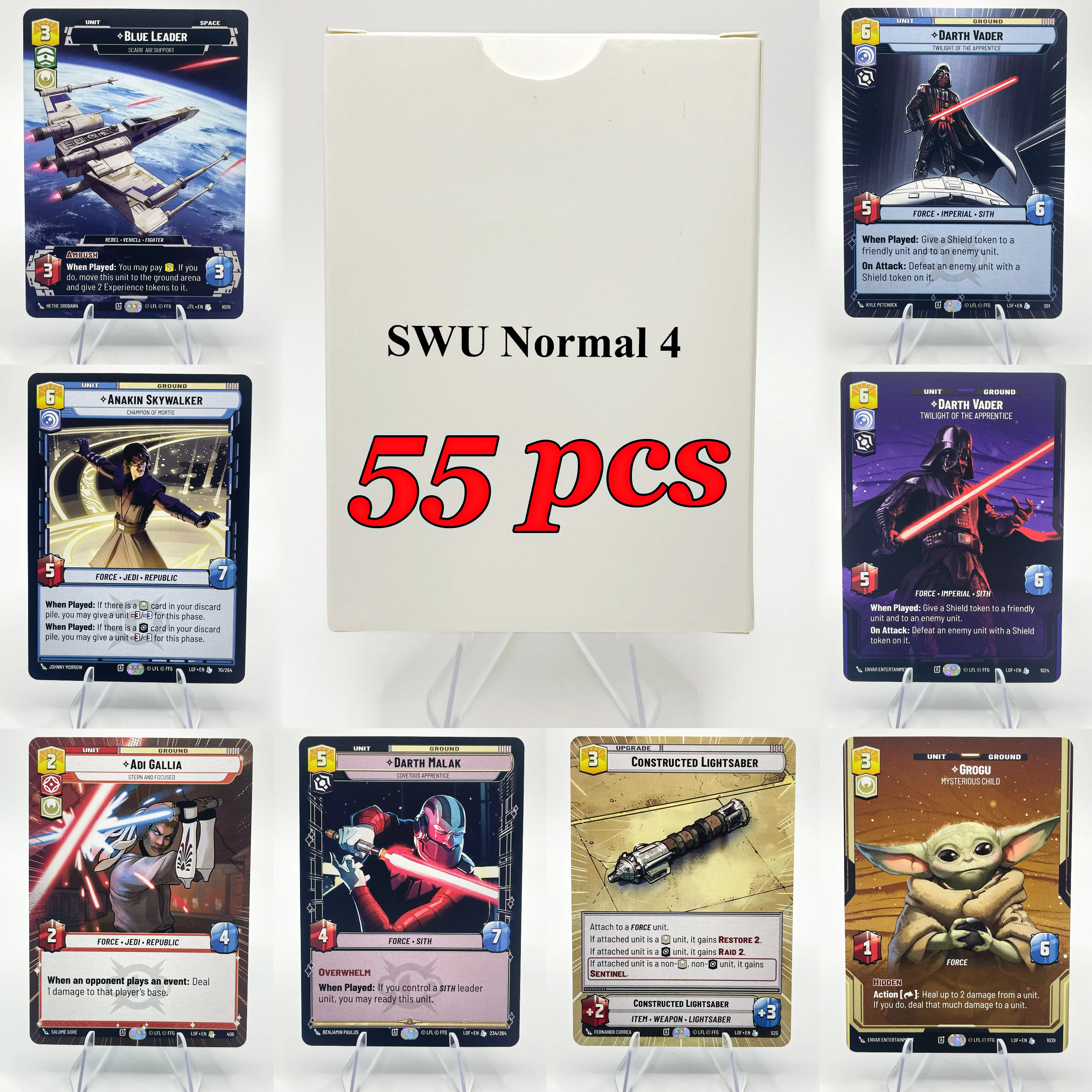 SWUDB Proxy Card Normal4 Regular 55 Sammelkarten Hochwertige Yaddle Yoda Poe Dameron The Son für Fans und Sammler Image