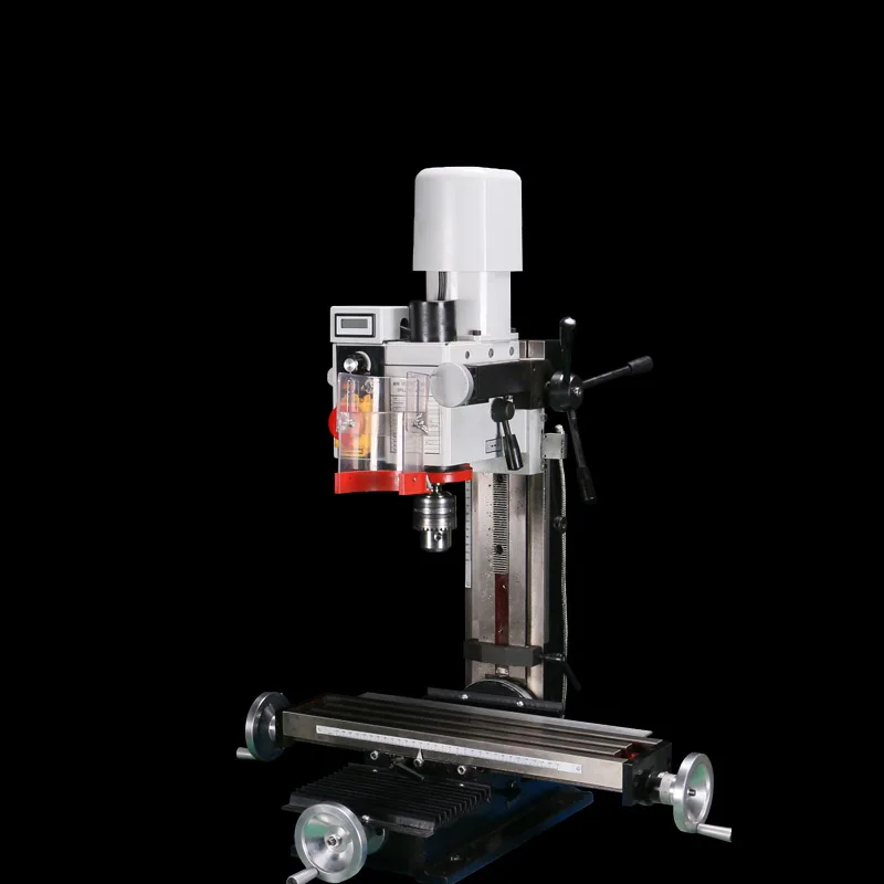 Bohr- und Fräsmaschine, Digitalanzeige, Multifunktions-Desktop-Bohrmaschine, Fräsmaschine, industrielle Metallverarbeitungsmaschine Image