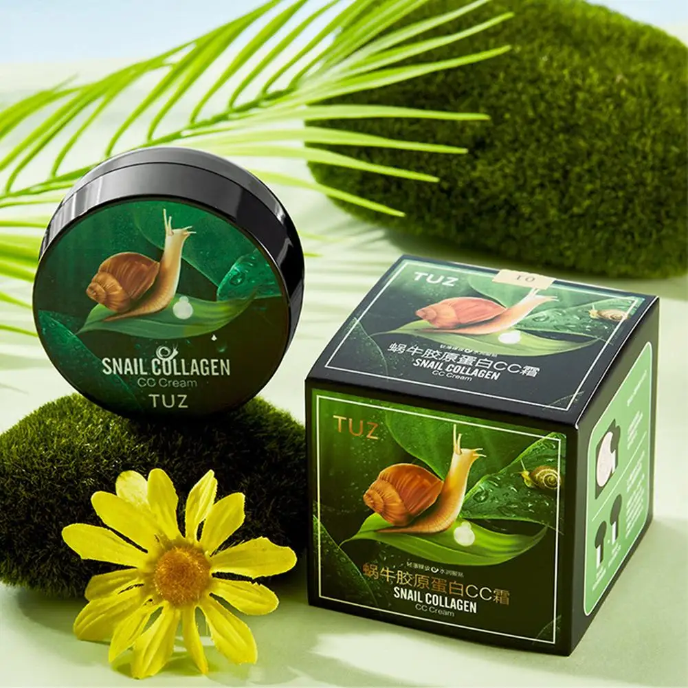 Snail Collagen CC Cream Mushroom Head Cushion Foundation Feuchtigkeitsspendendes Öl Make-up Holding Control Brightening Concealer Image