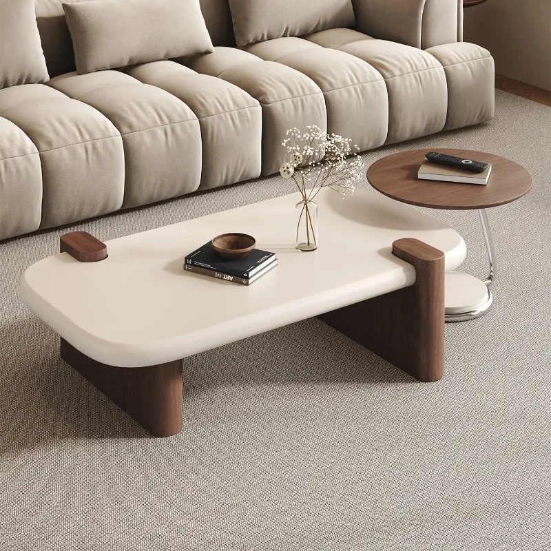 Einfache japanische Couchtische, modernes Design, niedrige weiße Couchtische, Glam Premium Mesas De Centro Para Sala, Wohnzimmermöbel Image