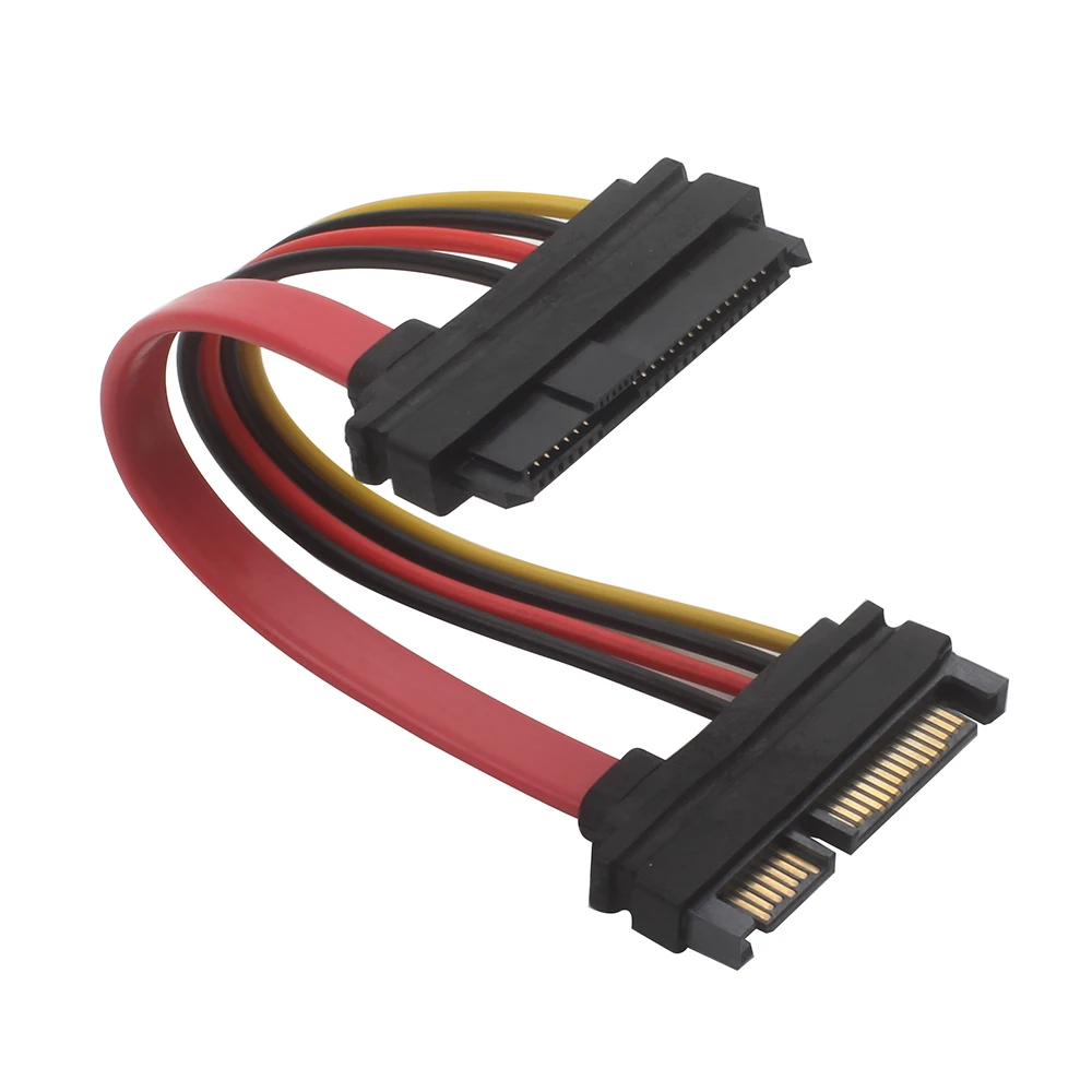 Sas zu sata, SFF-8482 sas 29 pin zu sata 22pin festplatte laufwerk raid verlängerung kabel mit 15 pin sata power port Image