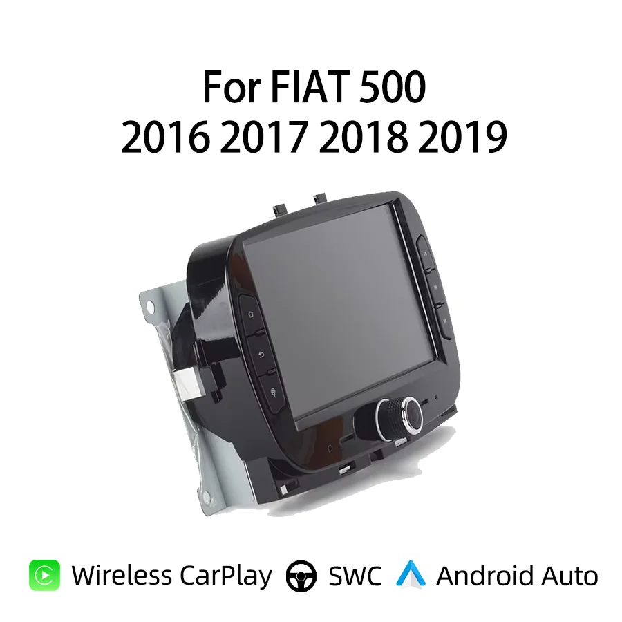 Autoradio für FIAT 500 2016 2017 2018 2019 Carplay Auto Android 13 12G+512G IPS Auto-Multimedia-Player GPS-Karte 4G LTE WIFI RDS Image