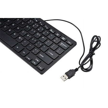 USB Keyboard under $5! Xqxayjr USB 2.0 Mini Wired Keyboard 78 Keys Compact Multimedia Keyboard for Laptop PC Desktop Slim Design Portable Keyboard with Plug and Play