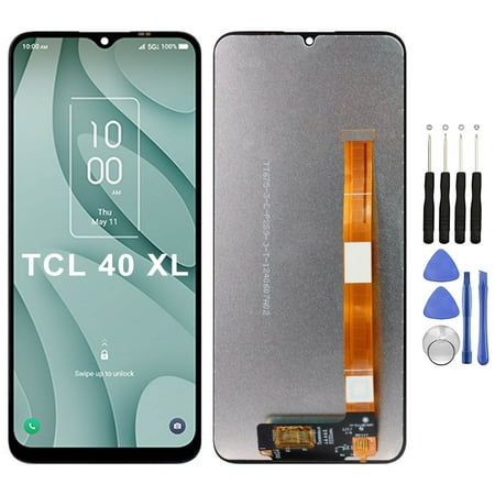 KIQ Replacement LCD Screen Full Assembly with Digitizer Compatible with TCL 40 XL(Without Frame)